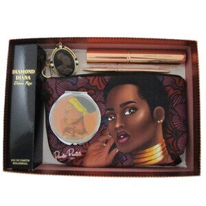 Makeup Bag Box Gift Set with Diamond Diana Ross NEW